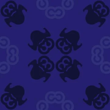 Natural computer generated seamless pattern design 스톡 일러스트