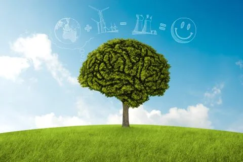 Natural consideration Stock Illustration