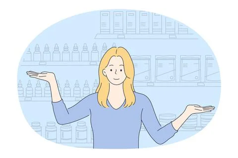 Natural cosmetics concept イラスト素材