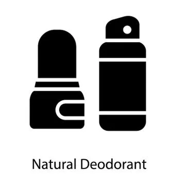 Natural Deodorant Can Stock Illustration