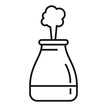Natural diffuser icon, outline style 库存插图