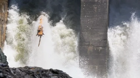Natural disaster flood Stock Footage 115124816