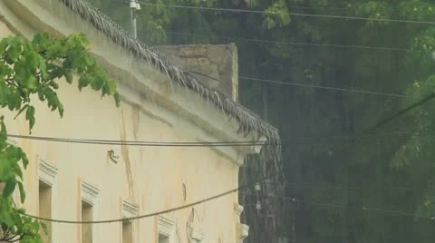Natural Disaster: Heavy Rian Vídeo Stock 22325944