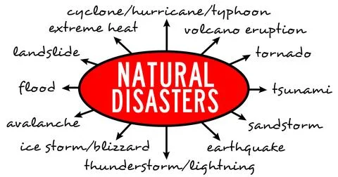 Natural disasters Stock-Illustration