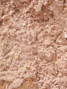 Natural Dry Soil Texture Background with Mixed Earth and Small Stones Fotos Stock