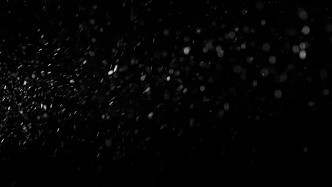 Natural Dust Particles Float On Black Background. Dust In Motion. Stock Footage 89982979