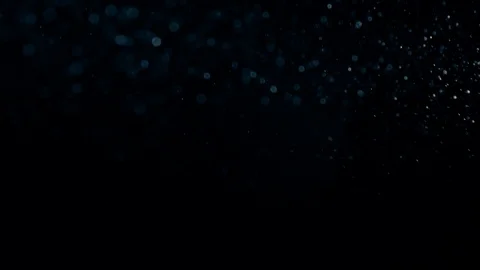 Natural Dust Particles Float On Black Background. Dust In Motion. Stock Footage 90020597