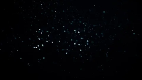 Natural Dust Particles Float On Black Background. Dust In Motion. Stock Footage 90049429