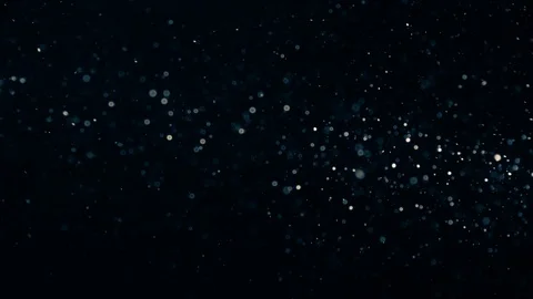 Natural Dust Particles Float On Black Background. Dust In Motion. Stock Footage 90049438