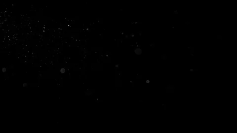 Natural Dust Particles Float On Black Background. Dust In Motion. Stock Footage 90098970