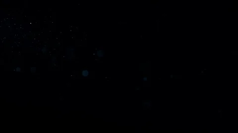Natural Dust Particles Float On Black Background. Dust In Motion. Stock Footage 90099472
