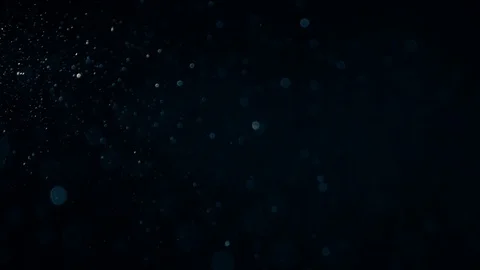 Natural Dust Particles Float On Black Background. Dust In Motion. Stock Footage 90184297