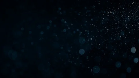 Natural Dust Particles Float On Black Background. Dust In Motion. Stock Footage 90184304