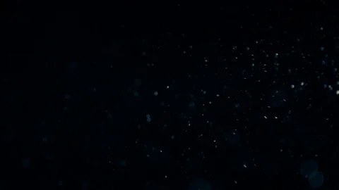 Natural Dust Particles Float On Black Background. Dust In Motion. Stock Footage 90225754