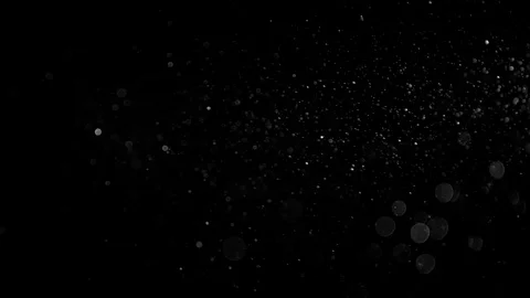 Natural Dust Particles Float On Black Background. Dust In Motion. Stock Footage 90228776