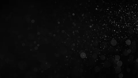 Natural Dust Particles Float On Black Background. Dust In Motion. Stock-Footage 90533839