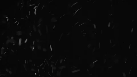 Natural Dust Particles Float On Black Background. Dust In Motion. Stock Footage 104042582