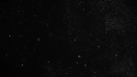 Natural Dust Particles Float On Black Background. Dust In Motion. Stock Footage 104241688