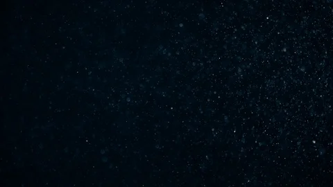 Natural Dust Particles Float On Black Background. Dust In Motion. Stock Footage 104245898