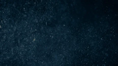 Natural Dust Particles Float On Black Background. Dust In Motion. Stock Footage 104502220
