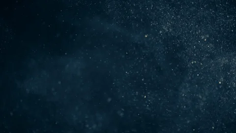 Natural Dust Particles Float On Black Background. Dust In Motion. Stock Footage 104505576