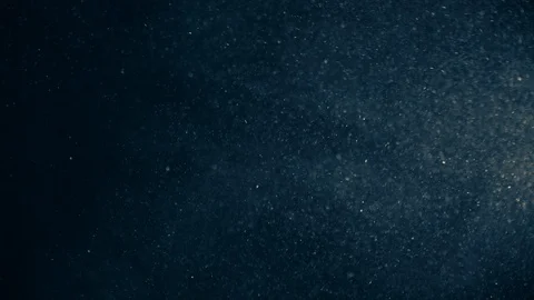 Natural Dust Particles Float On Black Background. Dust In Motion. Stock Footage 104515260
