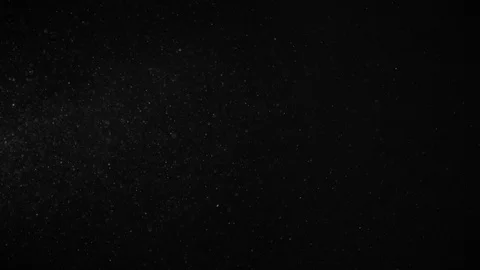 Natural Dust Particles Float On Black Background. Dust In Motion. Stock Footage 104683167