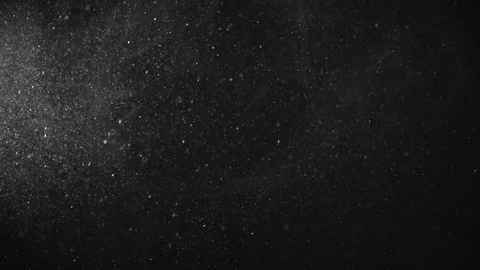 Natural Dust Particles Float On Black Background. Dust In Motion. Stock Footage 119994148