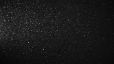Natural Dust Particles Float On Black Background. Dust In Motion. Stock Footage 119995305