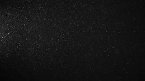 Natural Dust Particles Float On Black Background. Dust In Motion. Stock Footage 119995576