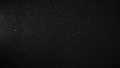 Natural Dust Particles Float On Black Background. Dust In Motion. Stock Footage 119995896