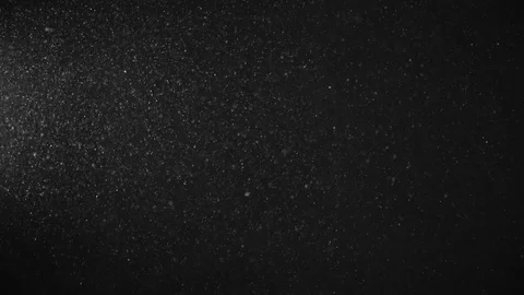Natural Dust Particles Float On Black Background. Dust In Motion. Stock Footage 119998322