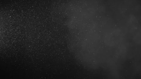 Natural Dust Particles Float On Black Background. Dust In Motion. 스톡 동영상 120000285