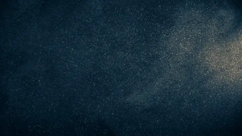 Natural Dust Particles Float On Black Background. Dust In Motion. Stock Footage 120001677