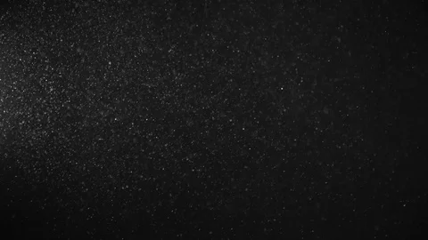 Natural Dust Particles Float On Black Background. Dust In Motion. Stock Footage 120002022