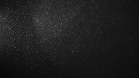 Natural Dust Particles Float On Black Background. Dust In Motion. Stock Footage 120003191