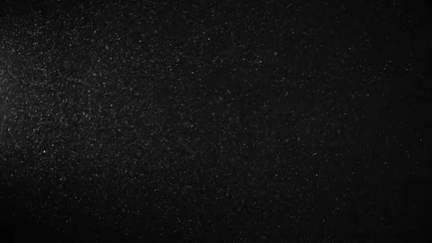 Natural Dust Particles Float On Black Background. Dust In Motion. Stock Footage 123464073
