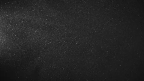 Natural Dust Particles Float On Black Background. Dust In Motion. Stock Footage 123464832