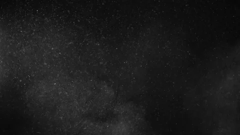 Natural Dust Particles Float On Black Background. Dust In Motion. Stock Footage 123466591