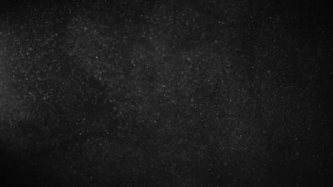 Natural Dust Particles Float On Black Background. Dust In Motion. Stock Footage 123466617