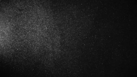 Natural Dust Particles Float On Black Background. Dust In Motion. Stock Footage 123466988