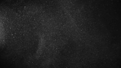 Natural Dust Particles Float On Black Background. Dust In Motion. Stock Footage 123468071