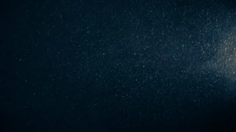 Natural Dust Particles Float On Black Background. Dust In Motion. Stock Footage 123468558