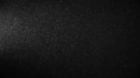Natural Dust Particles Float On Black Background. Dust In Motion. Stock Footage 123468635