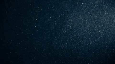 Natural Dust Particles Float On Black Background. Dust In Motion. Stock Footage 123470362