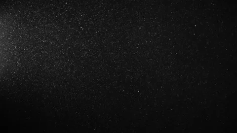 Natural Dust Particles Float On Black Background. Dust In Motion. Stock Footage 123472390