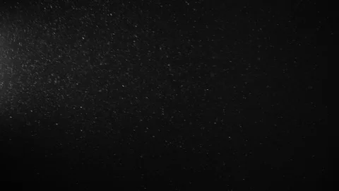Natural Dust Particles Float On Black Background. Dust In Motion. Stock Footage 123473212
