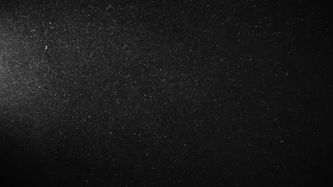 Natural Dust Particles Float On Black Background. Dust In Motion. Stock Footage 123475640