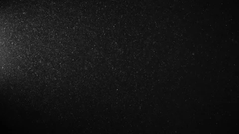 Natural Dust Particles Float On Black Background. Dust In Motion. Stock Footage 123476145