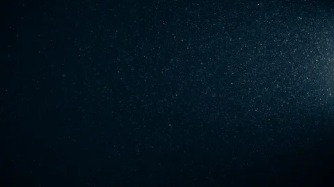 Natural Dust Particles Float On Black Background. Dust In Motion. Stock Footage 123476271